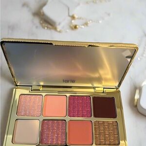 Tarte Eyeshadow Palette with Rich Gold and Vibrant Pink Hues- Shade (Elegance)